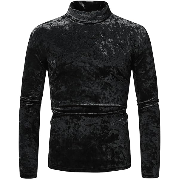 Amazon.com: Cambkatl Men's Velvet Long Sleeve T Shirts Stylish